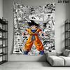 Super Saiyan God Goku Vegeta Tapestry Background Cloth Fashion Print Atmospheric Background Cloth Background Wall Hanging Cloth Work Of Art