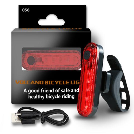 Usb Bicycle Charging Tail Light Waterproof Outdoor Riding Equipment Cob High Brightness Safety Warning Light Mountain Bike Tail Light