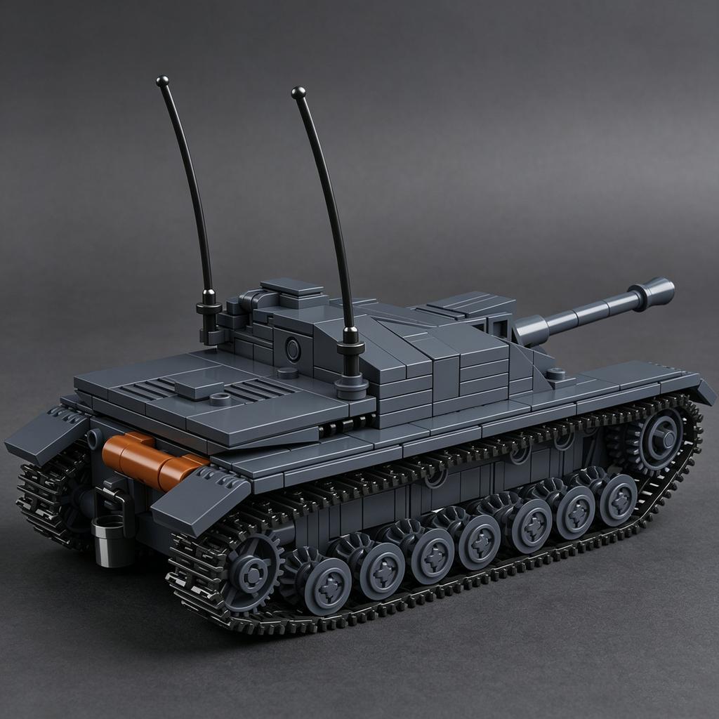 2026 НОВЫЙ Немецкий Штурмовой Танк Panzer IV из Серии Вторая Мировая Война Строительные Блоки Модель Танка [1:[Масштаб 35] Игрушка для мальчиков