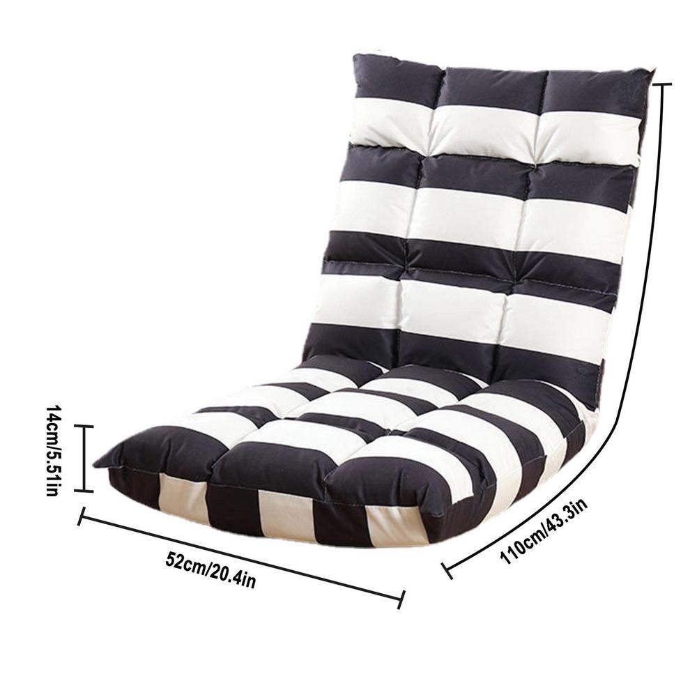 Lazy Single Sofa Single Lazy Chair Sofa for Floor Ergonomic 5 Angles Adjustable Floor Sofa with Zipper for Bed Room Floor Home