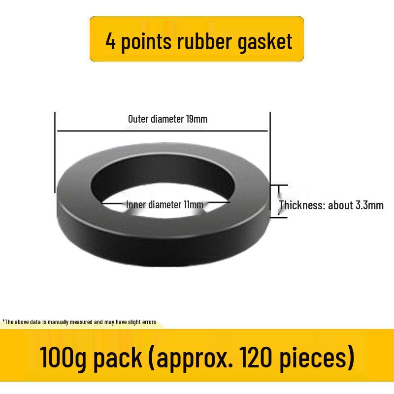 Quick-Fit Silicone Gasket & Waterproof Ring Set: Rubber Gasket, Sealing Ring, Corrugated Pipe, Water Inlet Hose, Quarter Gas Pipe