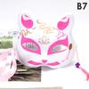 Anime Foxes Mask Japanese Cosplay Rave Hand-Painted Anime Demon Slayer Half Face