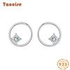 Tancise 925 Sterling Silver Zircon Earrings Drop Earrings For Women Wedding Party Gifts