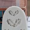 Силиконовая форма для торта, Рождественская Холли, помадка, шоколадное печенье, формы для конфет, инструменты