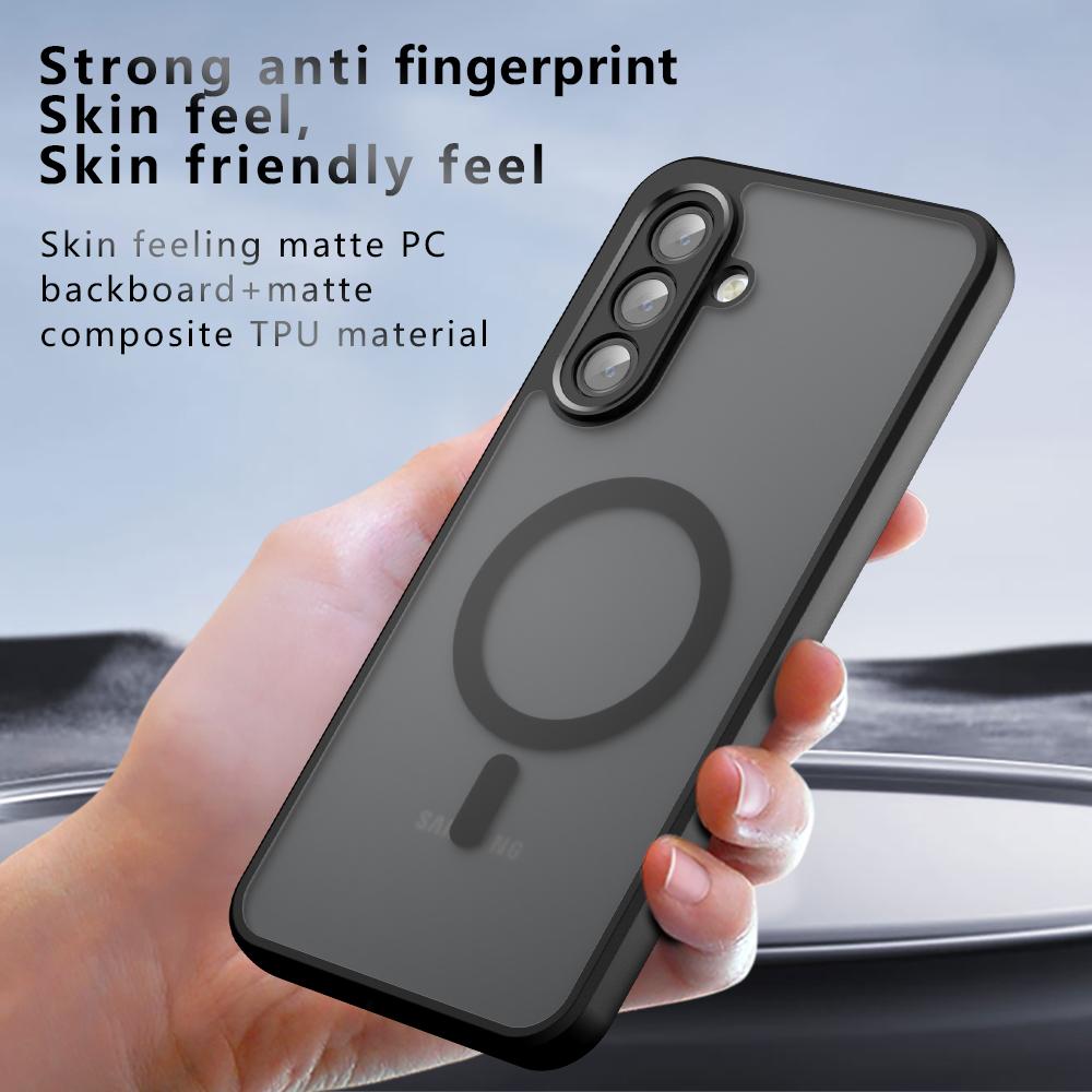 For Samsung Galaxy A34 5G Magnetic Case TPU + PC Matte Skin Touch Phone Cover