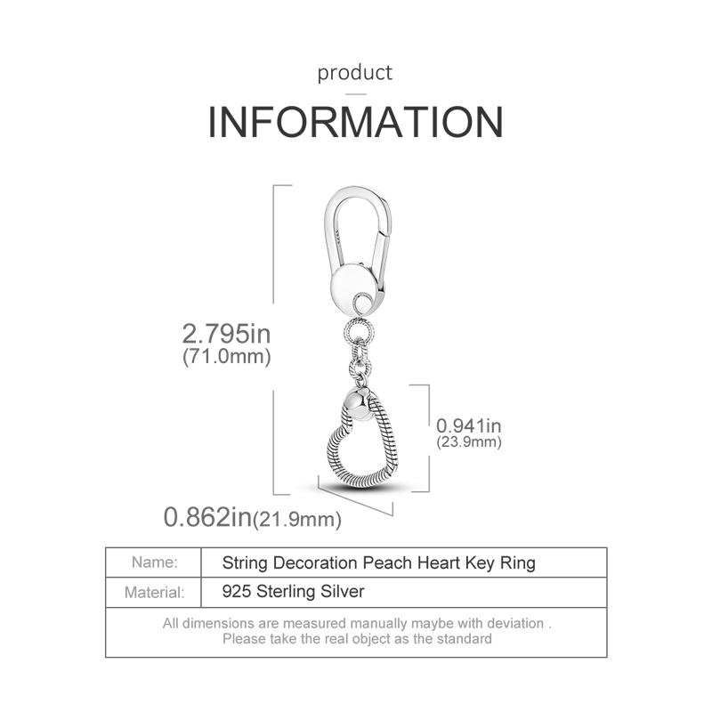 Брелок из стерлингового серебра 925 пробы, круглый болтающийся момент, брелок для ключей, держатель для сумки, подходят оригинальные подвески, бусины с буквами, рождественские