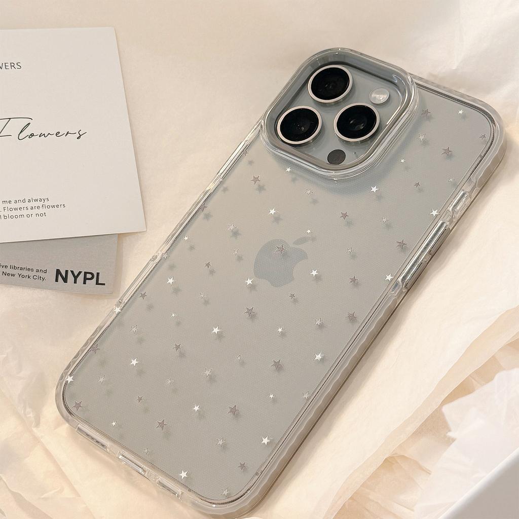 Серый Звездный Граффити для IPhone 15 для Apple 16 Promax Чехол для телефона для 14 Персонализированный 13 Прозрачный 17 Мягкое Магнитное Притяжение