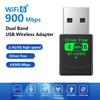 AX900 USB WiFi 6 Bluetooth 5.4 Adapter 2in1 Dongle Dual Band 2.4G & 5GHz USB Network Wireless Wlan Receiver