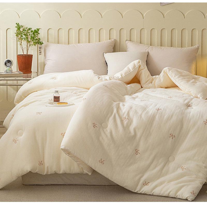 Двухслойное марлевое одеяло из соевого волокна - Теплое зимнее, Весенне-осеннее, Детское хлопковое одеяло и Летний прохладный вкладыш для одеяла