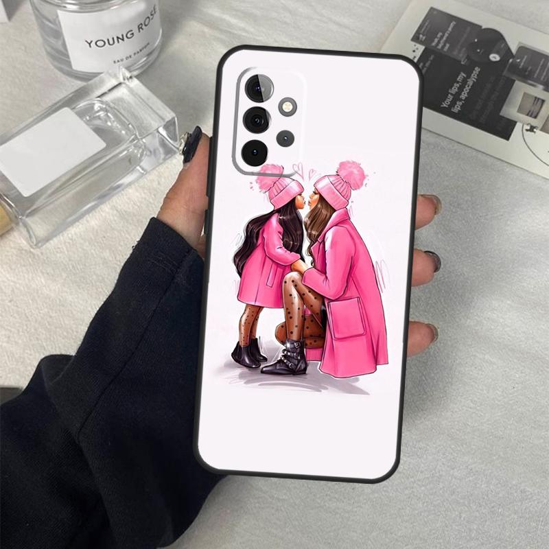 Чехол для телефона Мама Дочь Девочка Сын Папа для Samsung Galaxy A53 A33 A23 A13 A14 A24 A34 A54 A52 A32 A22 A12 A51 A71 A21S
