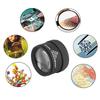 30X Magnifying Glass Optical Lens Magnifier Coin Watch Repair Loupe (Black)