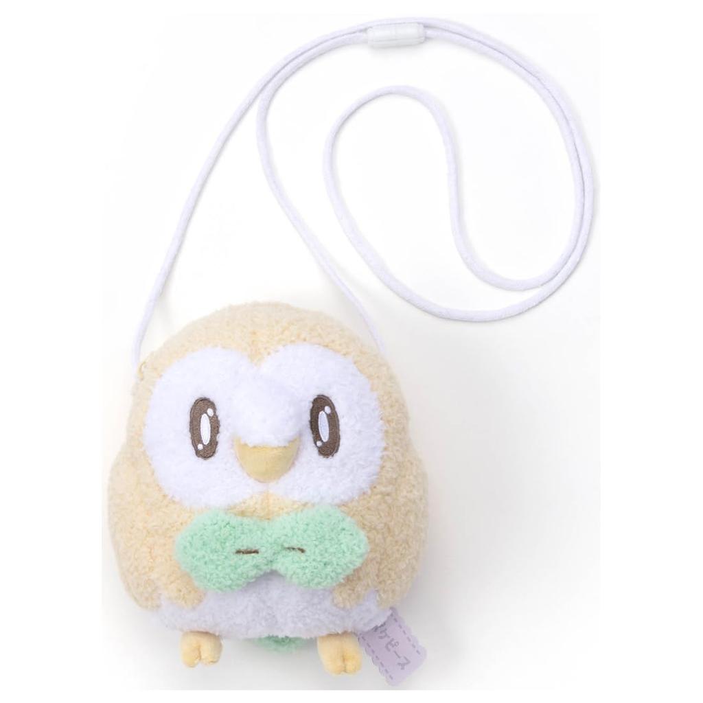 PokéPeace Plush Pochette Rowlet Plush Toy, Approximately 16cm Tall