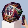 Bologna FC Manual Five Fold 8 Rib Umbrella Support Custom Text, Lightweight Travel Umbrella