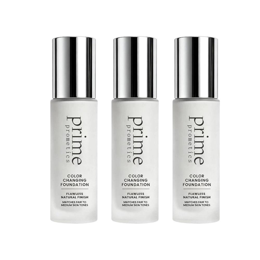 Prime Prometics Color Changing Liquid Foundation For Self-Adjusting Skin Tone,Invisible Pore Full Coverage Lightweight Hydrating