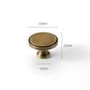 Новые ручки для шкафов из цельной латуни Винтажные Современные ручки для ящиков Минималистичные дверные ручки Кухня