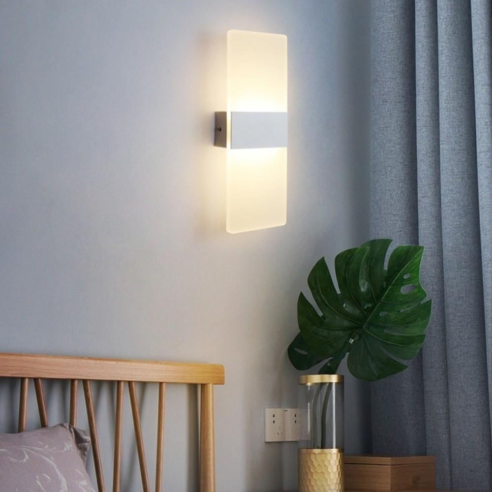 Acrylic Material LED Wall Lamp AC 220V Indoor Wall Light Wall Sconce Lamp Bedside Lighting
