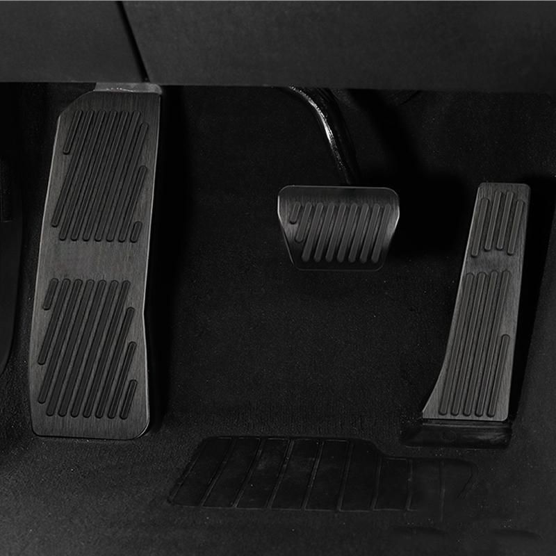 Car Pedals Pad Covers For BMW 5 6 Series G30 G31 G32 5GT 6GT Foot Accelerator Fuel Brake Footrest Pedal Plate Cover