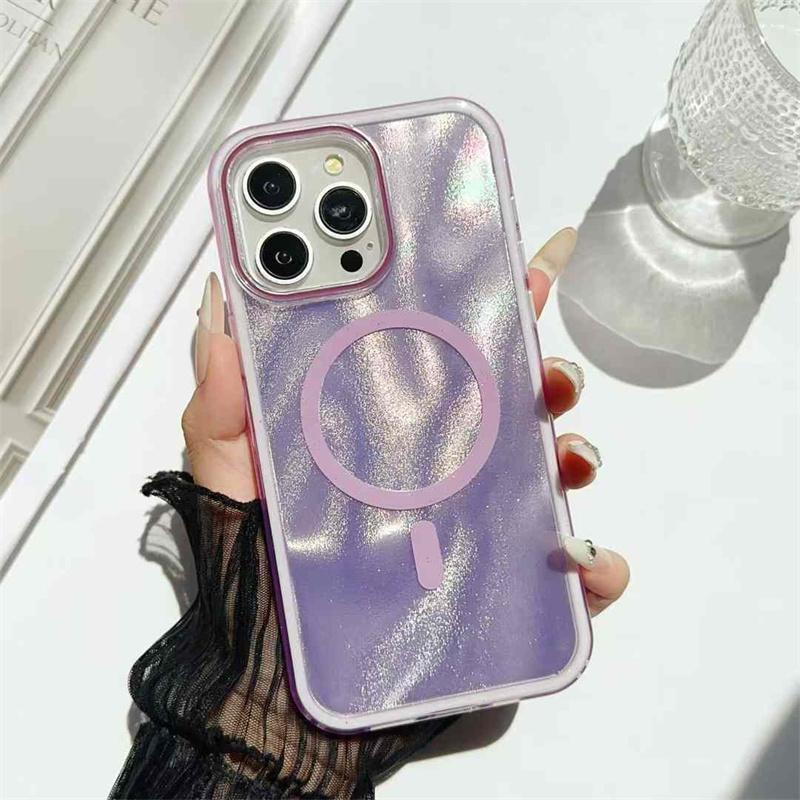 Роскошный модный магнитный чехол для телефона с рисунком зыбучих песков для iPhone 16 15 14 13 12 11 Pro Max противоударный чехол