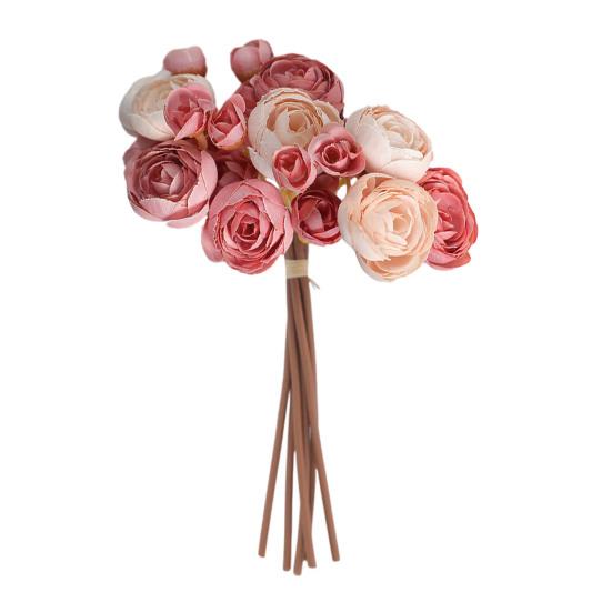 Искусственный Ранункулюс Азиатский Реалистичный Искусственный Шелковый Цветок для Дома Офиса Свадебной Вечеринки DIY Букеты Искусственные Цветочные Композиции Декор