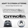 TXBB4 1pcs 3D ABS For Citroen Car Letters Front Hood Emblem Bonnet Sticker Rear Tail Trunk Badge Decal Styling Car Accessories