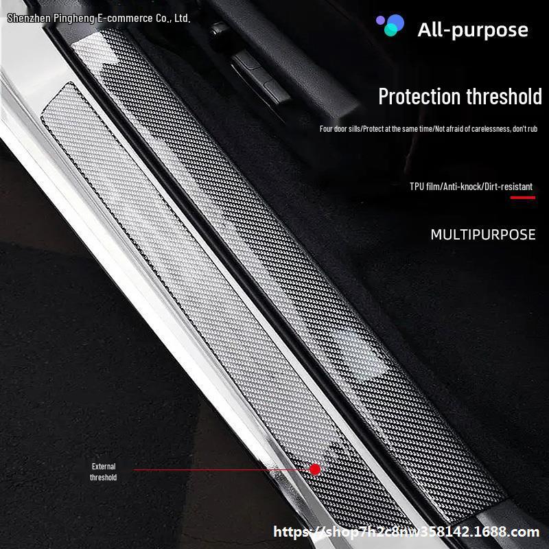 Защитная пленка ТПУ для 21-25 BYD Tang DMI Han EV Накладка на порог—Приветственная педаль Защита металлической накладки