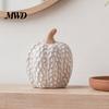 Autumn Harvest Table Centerpieces Ceramic Pumpkin Fall Centerpiece, Realistic Fake Figurine Modern Room Ornaments for Halloween Thanksgiving, Kitchen