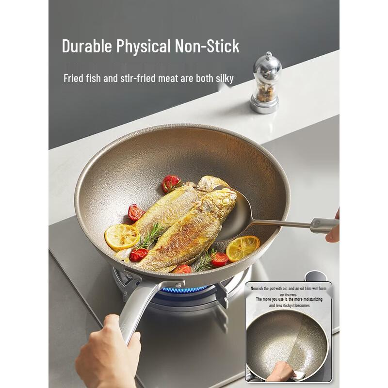 COOKER KING Pure Titanium Non-stick Stir-fry Pan 30cm