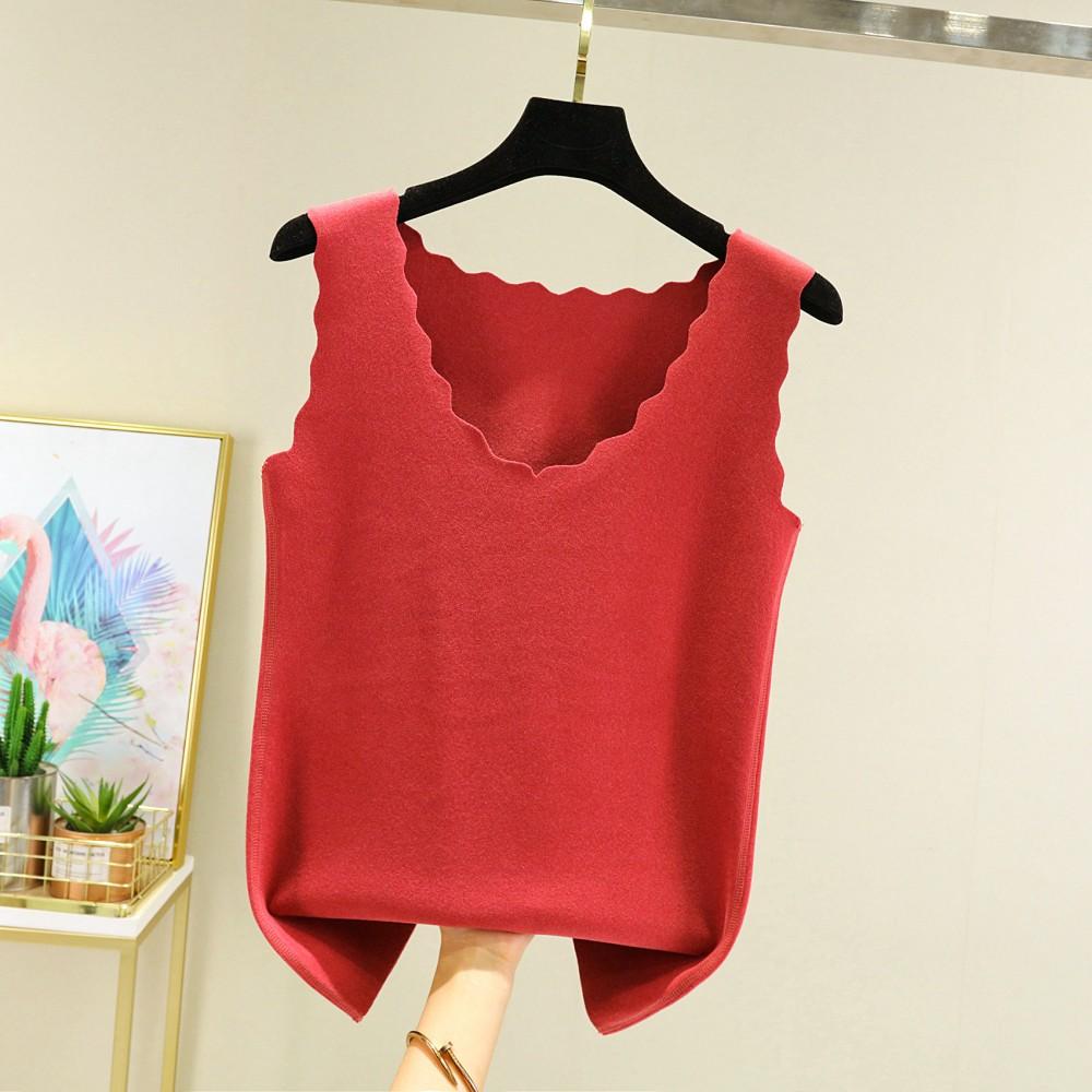 Бесшовное термобелье Dralon, топы с v-образным вырезом, осень-зима, утепленные топы на бретелях, базовый жилет