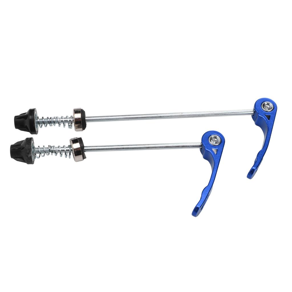 1 Pairset Bicycle Front Rear Quick Release Skewers Wearproof Bike Quick Release LeverBlue