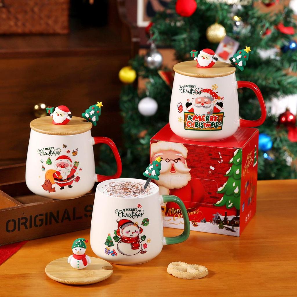 Керамическая кружка Деда Мороза - Милая, Креативная, Рождественская кружка с постоянной температурой