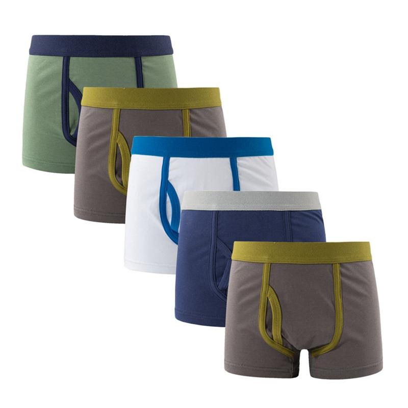 Детские трусики-боксеры для мальчиков, нижнее белье, детские трусы, 5 шт.