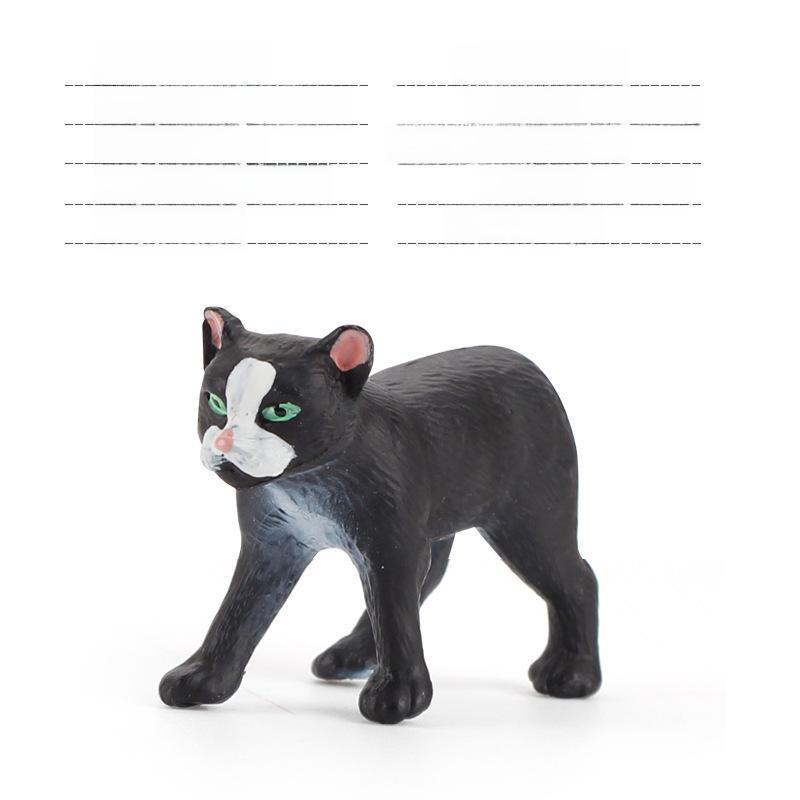 Детский набор игрушек «Черно-белый котенок» — китайские сельские украшения в виде кошечки