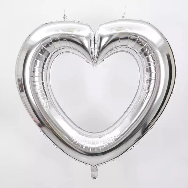 40 Inch Aluminum Foil Heart-shaped Balloon Wedding Proposal Festival Decoration Photography Porp Scenery Home Store Decoration