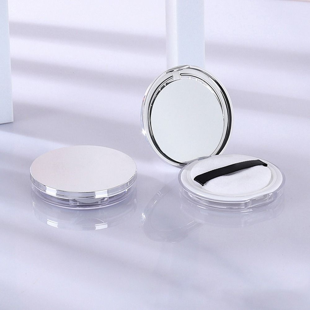 Reusable Bulk Powder Box Portable Makeup Powder Case with Mirror Cosmetic Container Girl