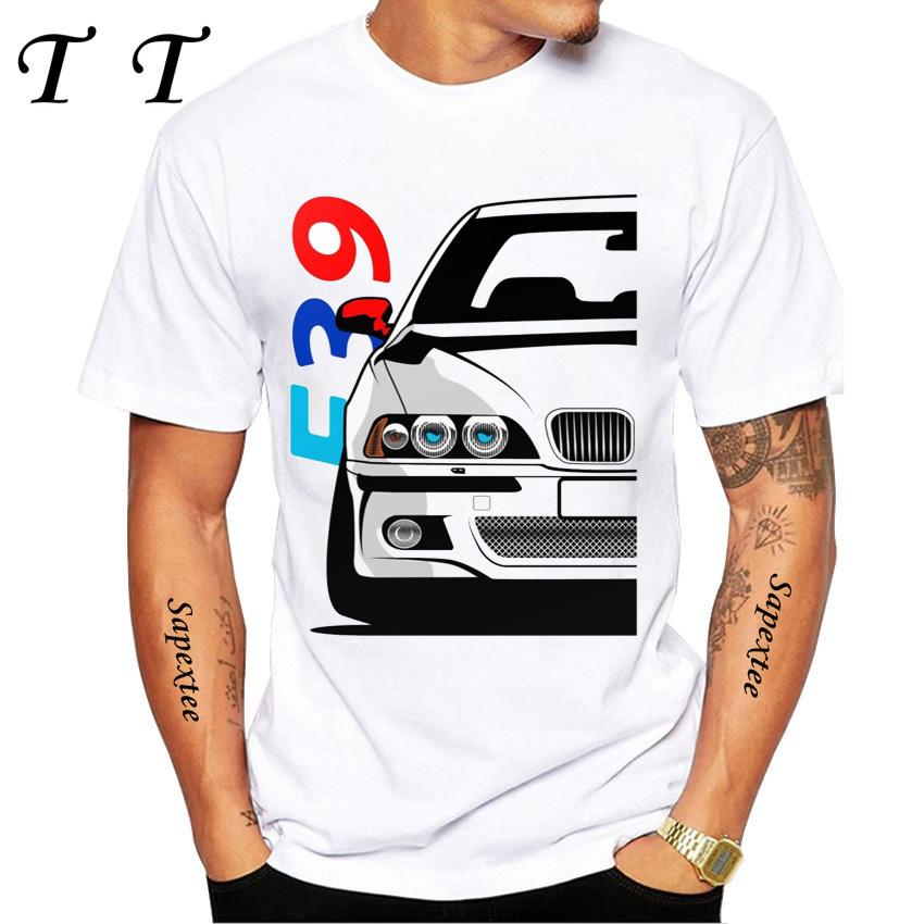 E90 Low Style Skull Driver TShirt New Summer Men Short Sleeve Legend E34 Car Art Tshirts Boy Casual White Tees