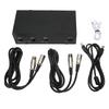 48 V Phantom Power Supply Professional Iron Shell Phantom Power with XLR Cable for Music Recording