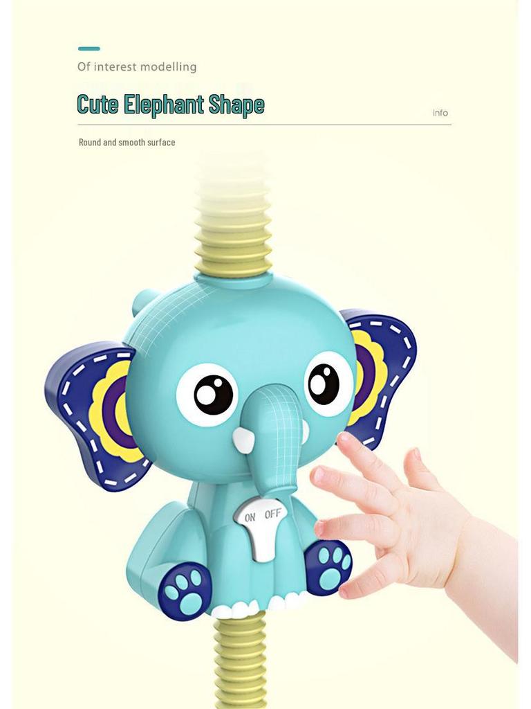 Электрическая игрушка для купания слоненка: Веселье с душем и брызгами