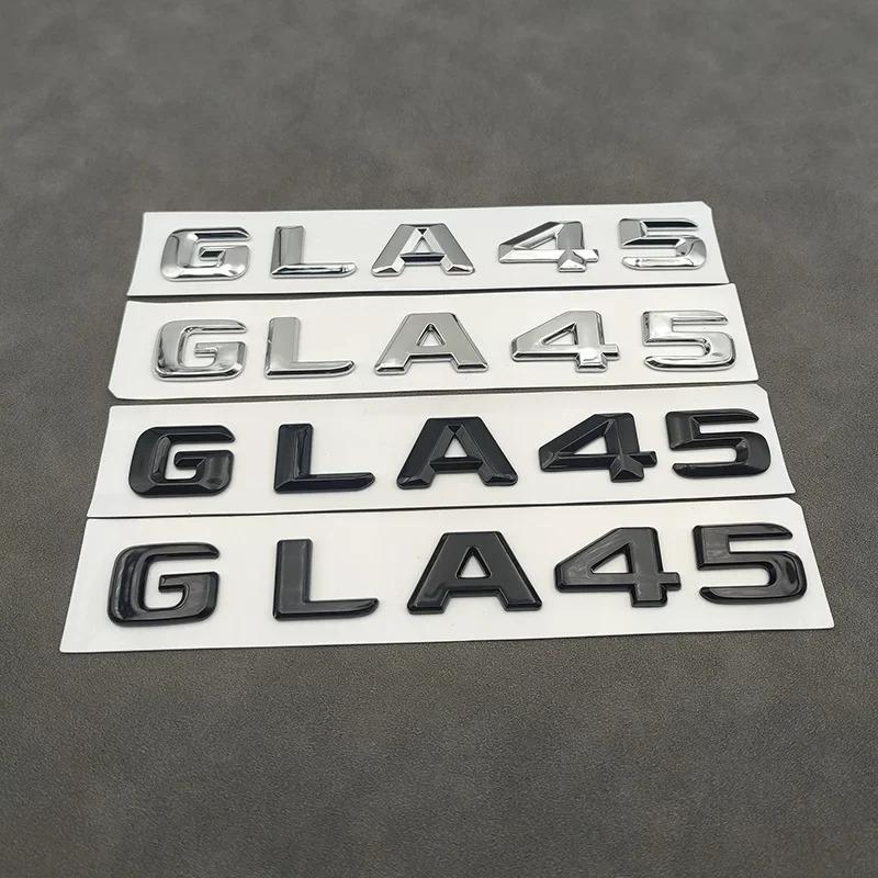 3D ABS Chrome GLA 45 GLA45 Logo Car Trunk Letters Emblem Badge Sticker For Mercedes Benz GLA45 AMG W156 X156 H547 Accessories AU1