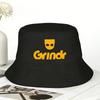 Панама с логотипом Grindr Гавайские Рыбацкие Кепки Для Унисекс Забавные Рыбацкие Шляпы От Солнца Мягкая Складная Конструкция Кепки