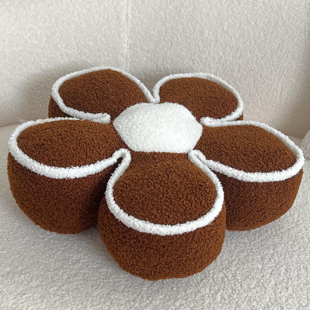 Шикарная геометрическая подушка с цветочным принтом - Мягкая, моющаяся полиэстеровая подушка для декора кровати и дивана