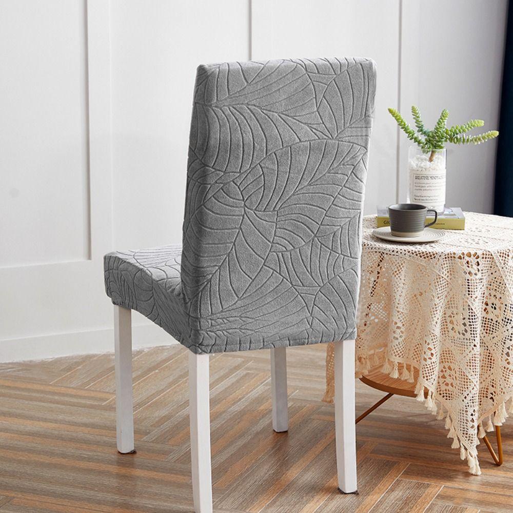 Jacquard Dining Chair Cover Dacron Seat Covers Kitchen Chair Cover  Dining Room