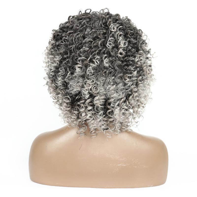 LISI HAIR Парики Европейская и Американская Мода Африканские Маленькие Вьющиеся Женские Парики Головные Уборы Афро