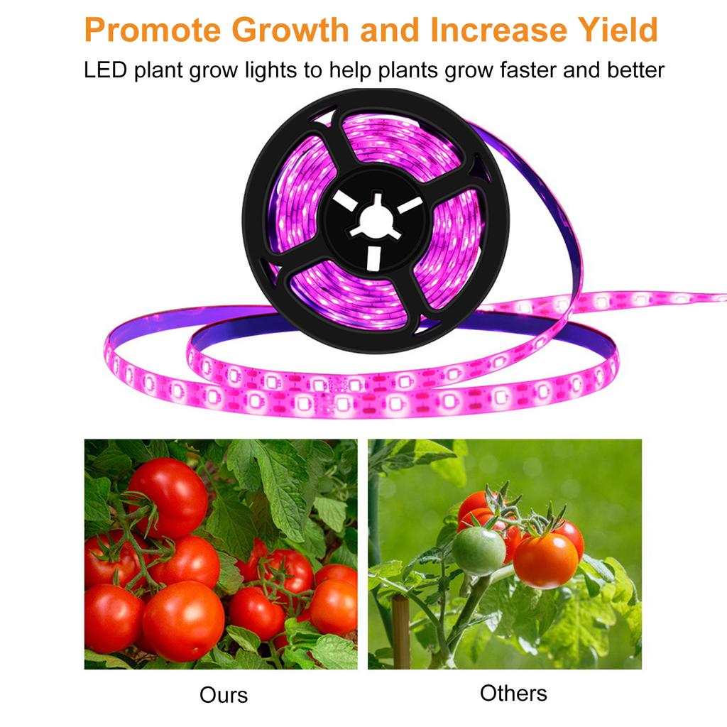USB-световая лента для выращивания растений, светодиодная лента полного спектра 5 В, заполняющая световая лента для растений