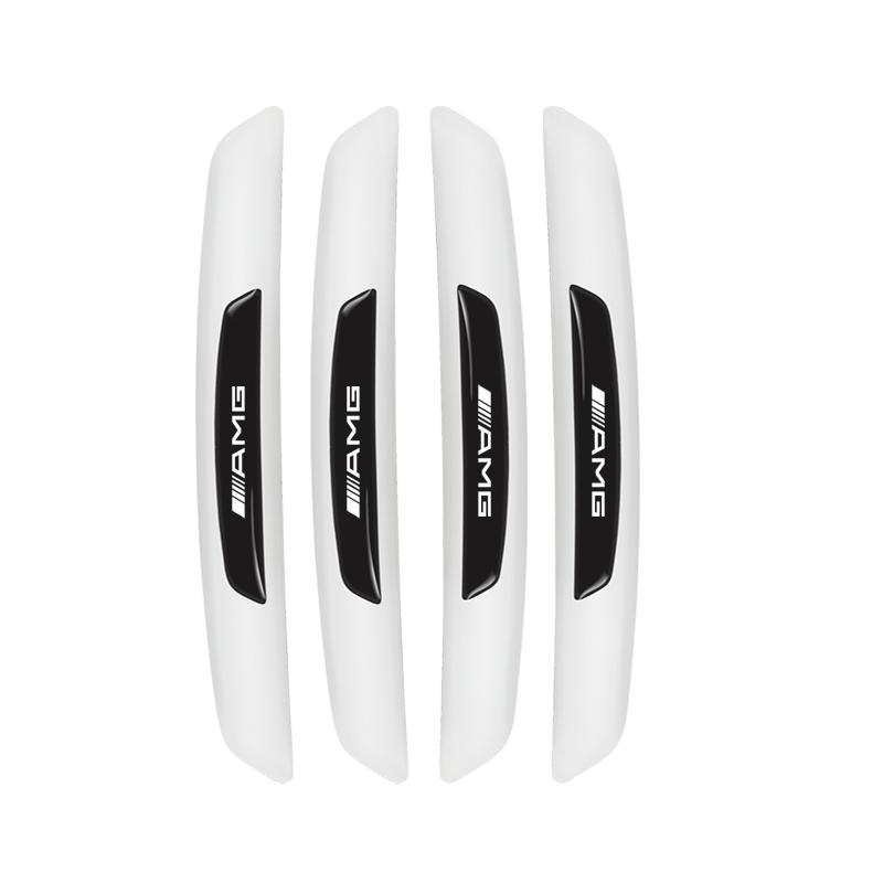 AAVQ1 4Pcs Car Anti-Collision Strip Car Door Anti-Scratch Protector Stickers For Mercedes Benz AMG Smart W205 C300 W203 W206 W108 W124