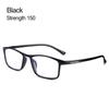 Классические черные портативные ультралегкие очки для чтения с защитой от синего света