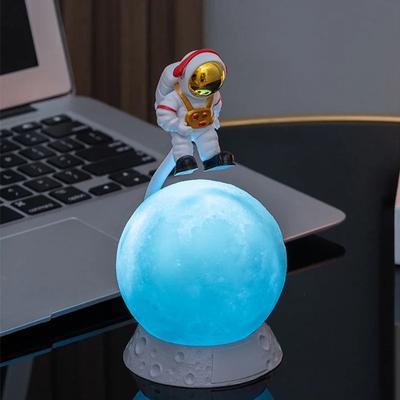 Светодиодный ночник Настольный Декор Батарея Ночная лампа USB Зарядка Астронавты Детская Спальня Прикроватная Защита глаз Настольная лампа