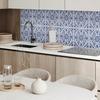 Decorative Self-Adhesive Vinyl Panel 100x50 cm Floral Pattern with Ornaments