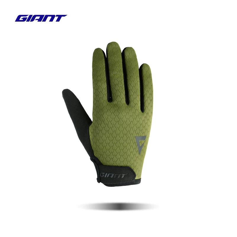 Authentic Giant Rush Mark Autumn and Winter Long-Finger Gloves, Windproof, Fleece-Lined, Warm, Shock-Absorbing Cycling Gloves