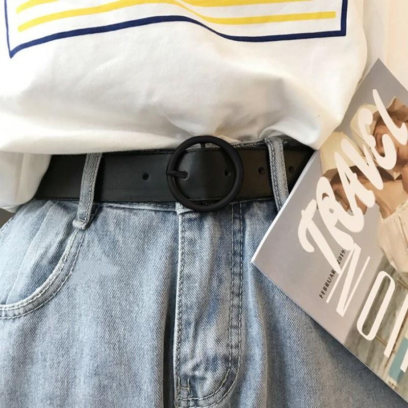 Универсальный шикарный пояс из ПУ с уникальным дизайном пряжки, идеально подходящий для современных любителей моды