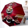 Складной зонт с принтом LOGO San Francisco 49ers, для улицы, отдыха и путешествий, прочная ткань зонта, подарок на день рождения и праздник